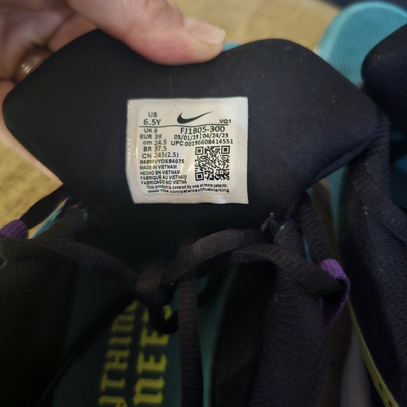 Nike Star Runner Kids Shoes - Teal, Purple, and Black - Picture 4 of 8